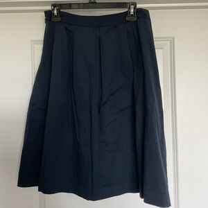 LOFT Dark Blue A-Line Skirt